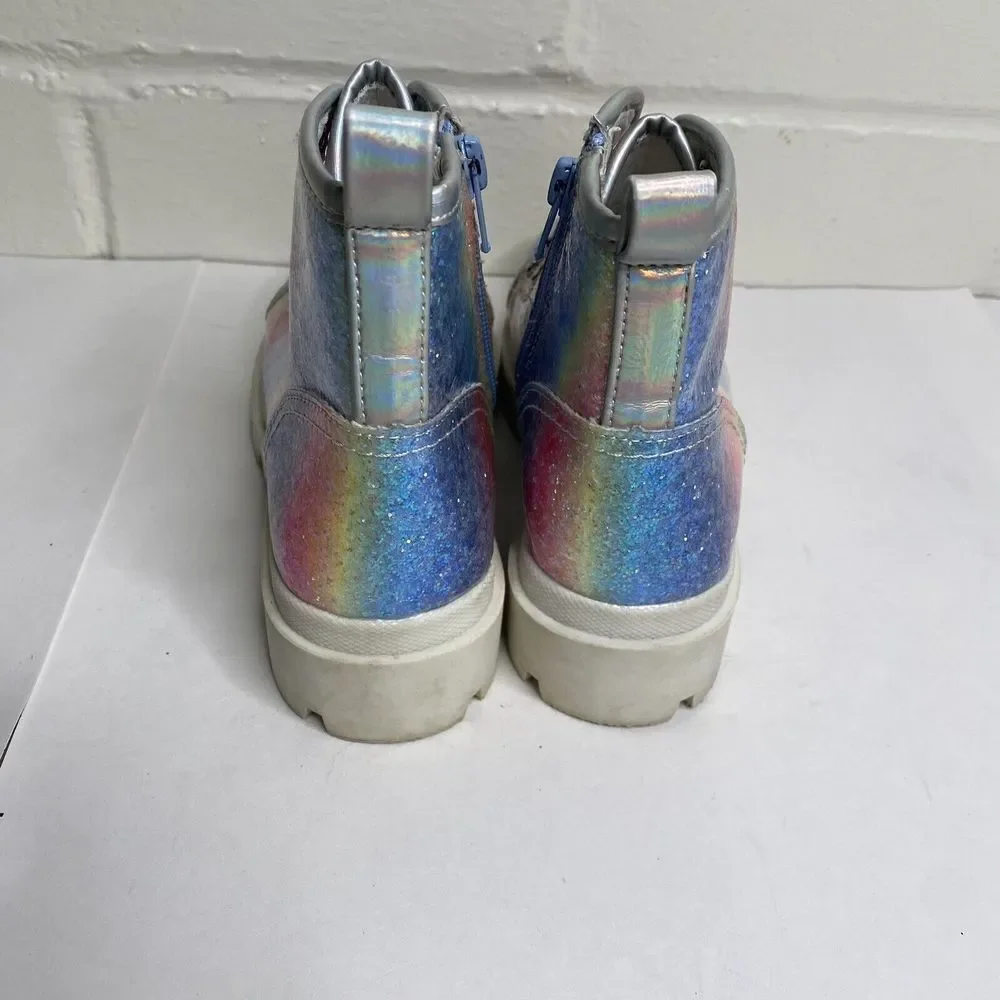 Dolce Vita Girls Youth Boots Glitter Rainbow Boots Size 2 Sparkle
